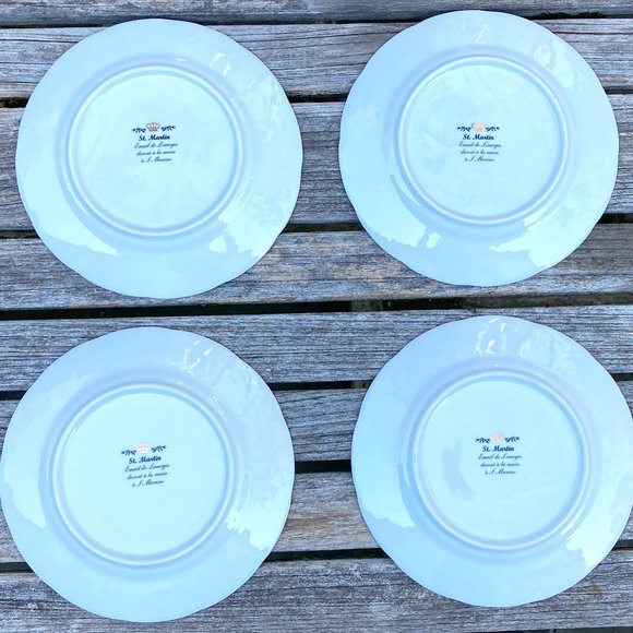 Dessert Salad Snack Plates - St. Martin Email de Limoges - France - Picture 2 of 8